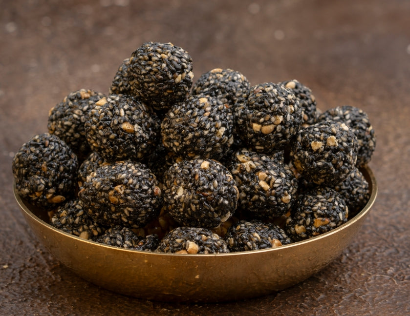 Black sesame chikki